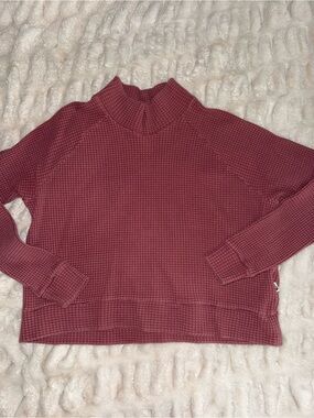 The North Face Women's Waffle Mock Neck Sweater - Rose